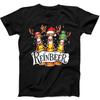 Beer Christmas Party Reinbeer Santa Reindeer Funny Gift Black T Shirt 235