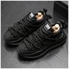 Fashion 2024 New Fashion Solid Color Chunky Heel Men Sneakers Casual Leather Platform Flat Sports Shoes Designer Shoes for Men