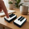 Novelty Piano Stress Clicker Keychain 5-key Press Piano Key Fidget Figurine  Backpack