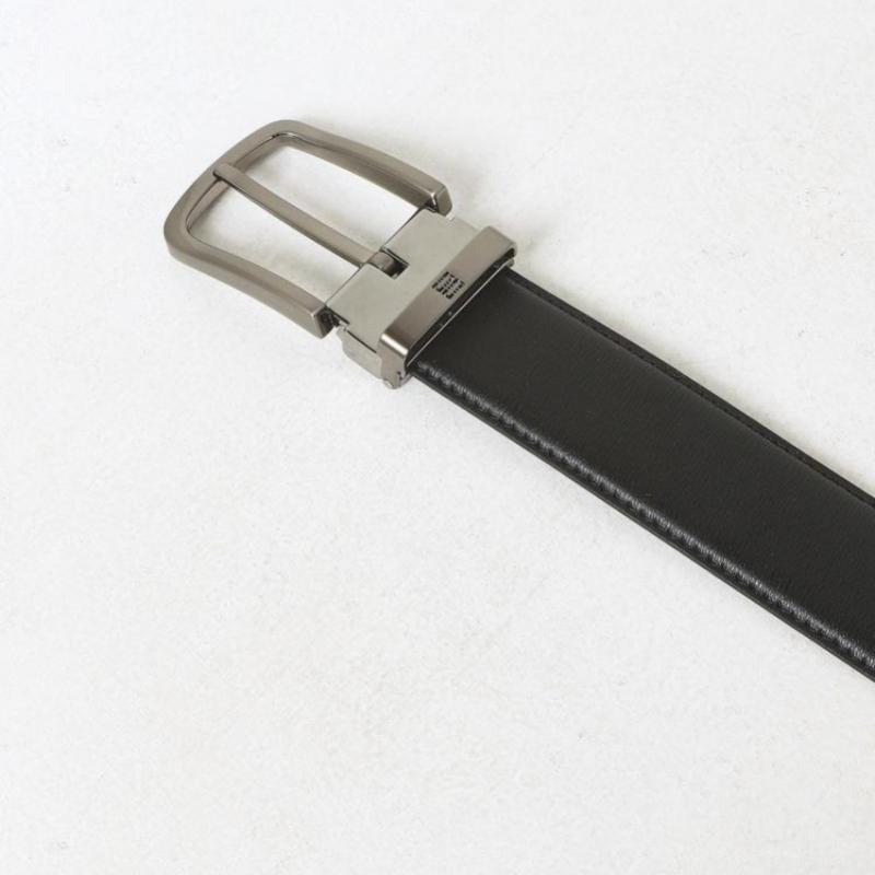 Daks Billfold Belt Black Buckle Dd Logo Embossed Cowhide Dbbe4e045bk