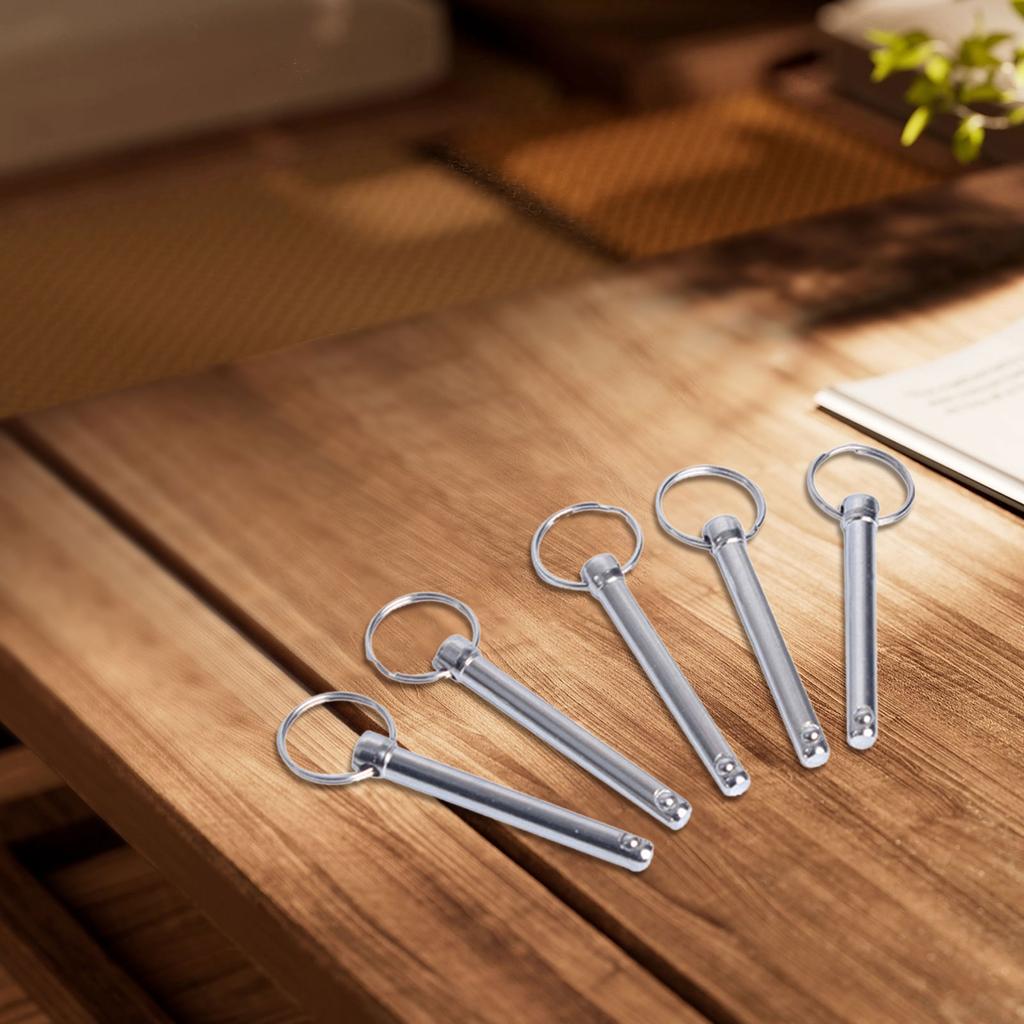 Pack Of 10 Carbon Steel Quick Release Pins 8x60mm Ball Head Locking Pin for Easy and Durable Use