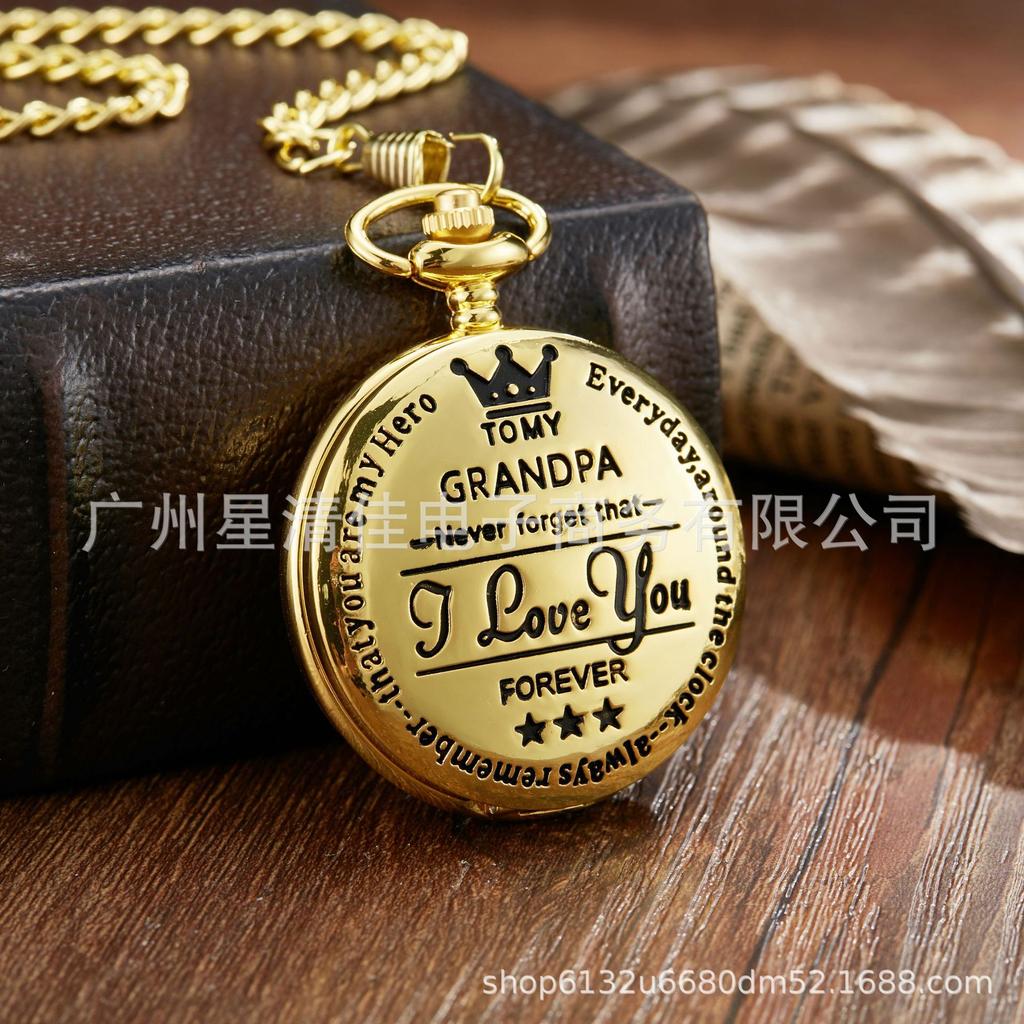 Стимпанк Полный Хантер Золотой/Серебряный/Черный Кварцевый Аналоговый Сплав Моей Дочери Карманные часы/Моему СЫНУ Карманные часы Подвеска Цепочка Часы с Римскими цифрами