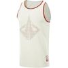 Color Block Printed Round Neck Comfortable Breathable Versatile Casual Basketball Vest Men Tops Off-White AAYU425-1