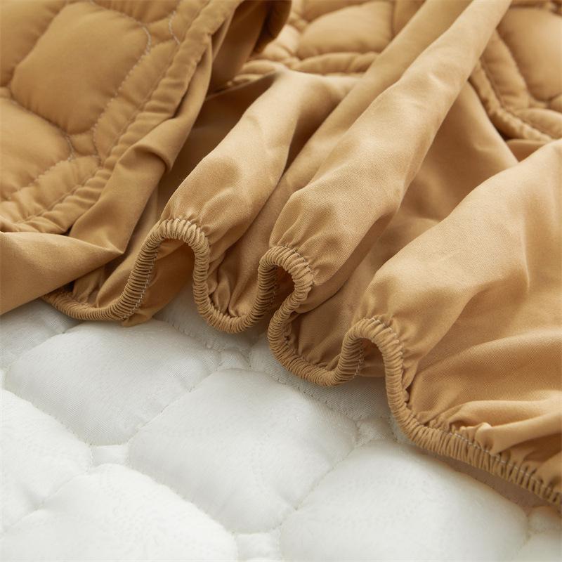 3 PCS Non-slip Sheet 7 Colors Solid Color Cotton Soft Sheet Mattress Cover Elastic Sheet Mattress Cover