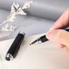 Golden Metal Signature Pen Smooth Premium Gel Pens Elegant Fiber Signature Pen  Business