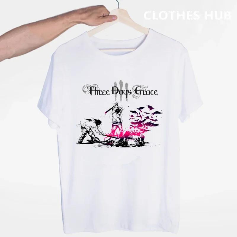 Three Days Grace Music Band T-shirt O-Neck Short Sleeves Summer Casual Fashion Unisex Unisex And Wo Unisex Tshirt Shirt