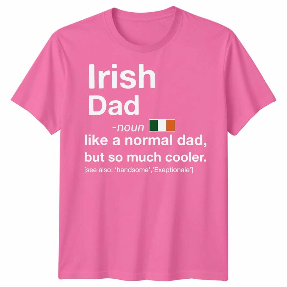 Irish Dad Definition Fathers Day Shamrock Ireland Flag Unisexs Unisexs T Shirt