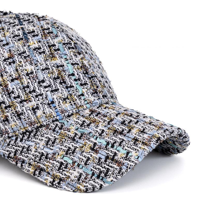 Осенне-зимняя бейсболка женская вязаная шапка