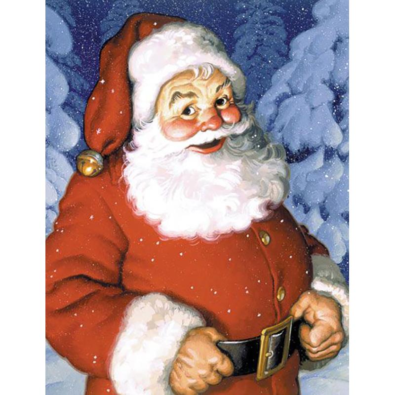 Санта-Клаус DIY 5D алмазная живопись полная круглая дрель мультфильм Алмазная вышивка крестиком мозаика наборы настенное искусство домашний декор