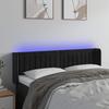 VidaXL LED Headboard Bedroom Furniture Double Bed Accessory Head of Bed Frame Interior Black 3123524