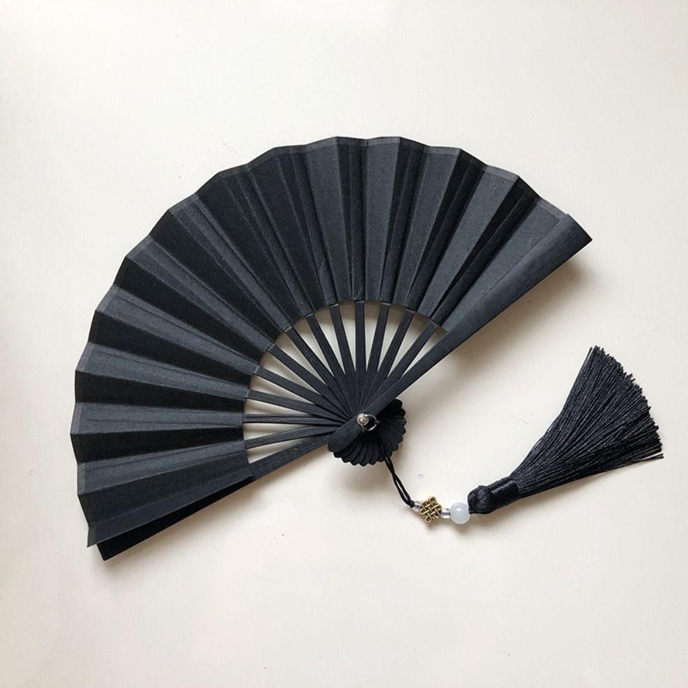 Mini Hanfu Fan Gilded Rice Paper Paper Fans Party Decor Ornaments Folding Fan Children