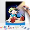 Disney oil painting painting art Pinocchio Jiminy Cricket handmade diy painting home decoration gift