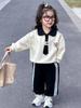 Girls' Stylish Loose Sweatshirt Set - Spring/Autumn 2025, Children's Casual Two-Piece, Korean Baby Fashion