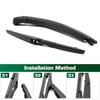 Дворник 14" Комплект рычага и щетки заднего дворника для Toyota Land Cruiser J100 1999 - 2007 Заднее стекло