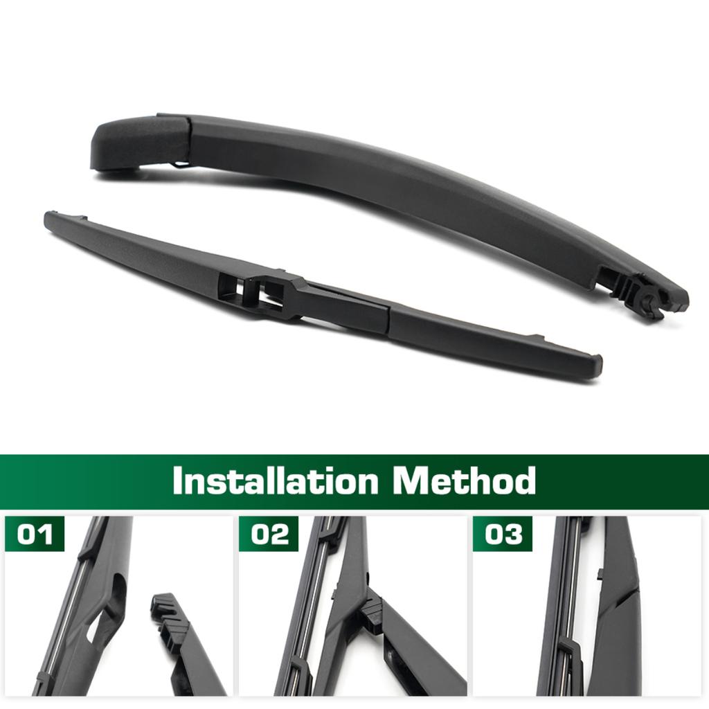 Дворник 14" Комплект рычага и щетки заднего дворника для Toyota Land Cruiser J100 1999 - 2007 Заднее стекло