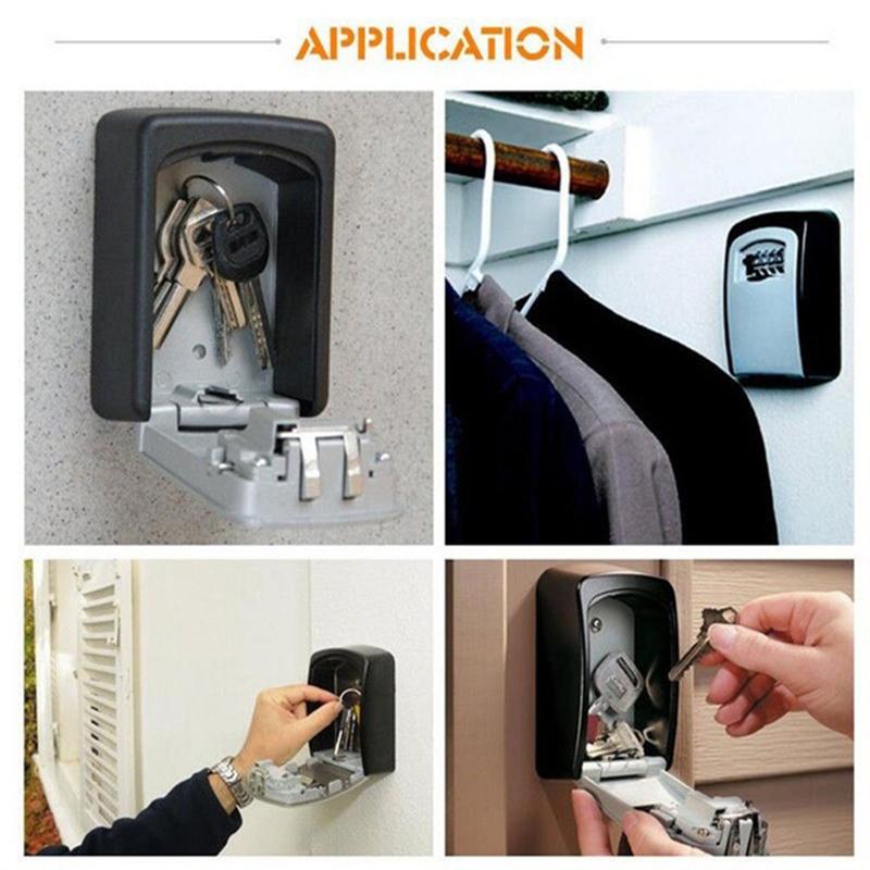 Наружный настенный сейф для ключей с замком и водонепроницаемой крышкой Дом/Автомобиль/Ключи