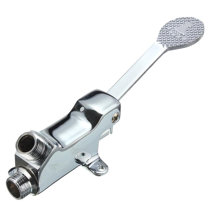 Новый Лабораторный Смеситель для Раковины в Ванной Медный Ножной Педальный Латунный Смеситель для Раковины Водопроводный Кран Краны Одинарный Холодный Водопроводный Кран