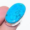 Natural Tibetan Turquoise Gemstone 925 Sterling Silver Jewelry Ring Size 6 L8w55