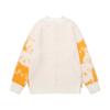 Unisex Retro American Style Cat Jacquard Knit Cardigan Sweater Daily Wear