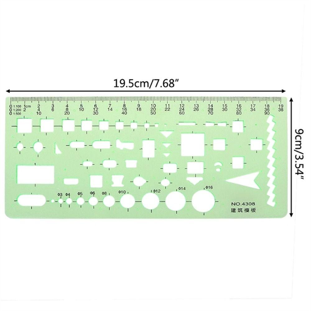 Measuring Tool Circles Oval Multi Shaped Template Ruler Curve Ruler Geometric Ruler Drawing Ruler