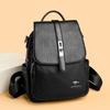 Роскошные женские кожаные рюкзаки для девочек Sac A Dos, повседневный рюкзак, черный винтажный рюкзак, школьные сумки для девочек, рюкзак Mochila