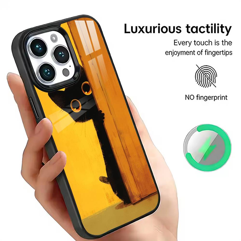 Cute Cartoon Cat & Duck Aesthetic  Phone Case For iPhone17,16,15,14,13,12,11 Plus,Pro Magnetic For Magsafe Wireless Charging
