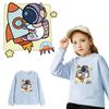 Patch For Clothes Rockets Astronaut Heat Press Appliqued Clothes Stickers Diy T-Shirt Parches Ropa Thermal Patches Transfer