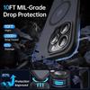 Compatible with Apple 16 magnetic phone case, 15 Pro Max full cover, iPhone 14 matte finish oil spray protective case, 17 protective cover