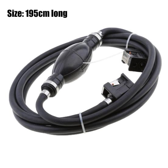 Fuel Line Hose Hand Squeeze Excellent Seal Property Stable Performance Deliver Fuel with Rubber Pump Fuel Gas Hose Line Assembly for Boats