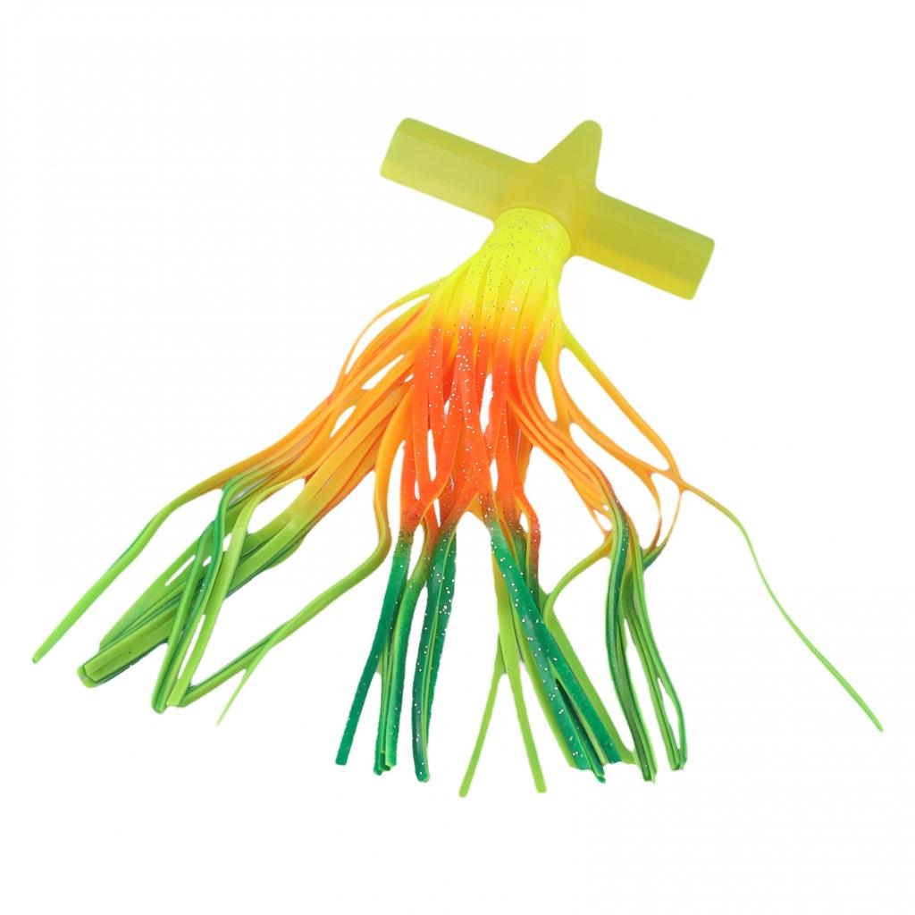 Soft Sea Head Teaser Bait Trolling Lure Double Skirted Double Skirted