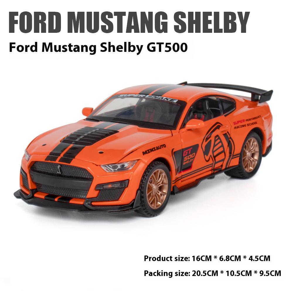 1:32 Форд Мустанг Вайпер GT500 Сплав Спортивный Автомобиль Литая Модель Звук Свет Игрушка Коллекция Хобби Декоративные Прекрасные Украшения Подарок