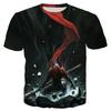 Новая горячая распродажа крутая футболка мужская/женская футболка с принтом Sun Wukong 3D футболки с коротким рукавом в стиле Харадзюку футболка уличная одежда топы