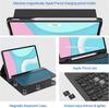 Circular Keyboard Case & Mouse for Samsung Galaxy Tab A8 10.5inch Tablet Spanish/Japanese/Hebrew/Arabic/Ltalian Keyboard Cover