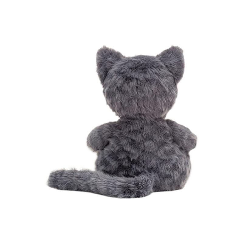 Jellycat Серия Кошки Животное Варежка Котенок Молли Котенок Темно-серый Кукла Плюшевая кукла 19 см Высота