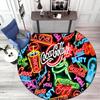 Christmas Gift Halloween Theme Bear Truck Coca Cola Round Carpet Soft Home Decoration Corridor Table and Chair Anti slip Outdoor Floor Mat Carpet H14