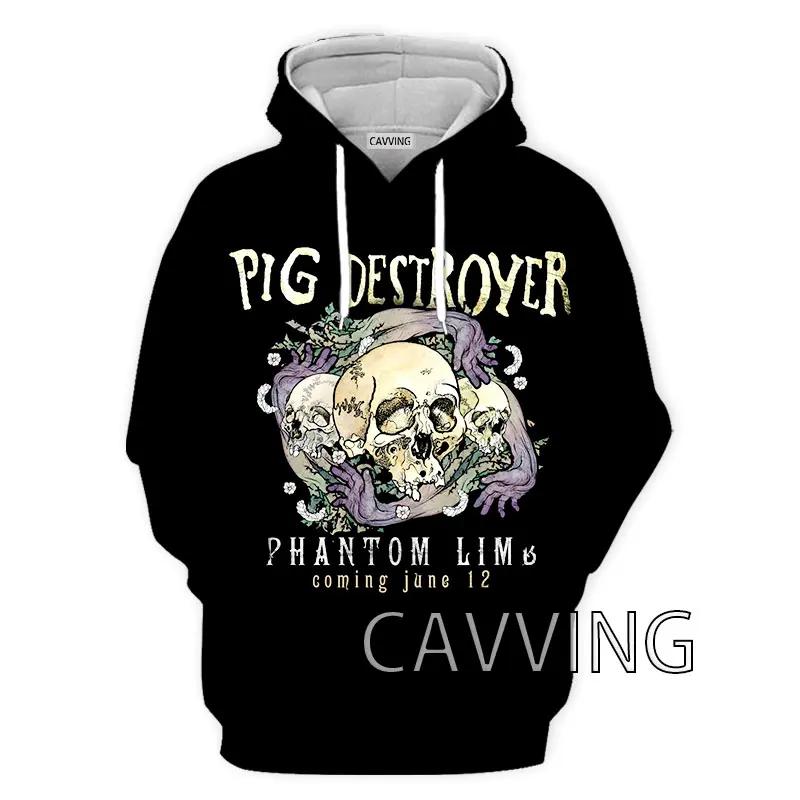 Новая Мода Женские/Мужские 3D Принт Pig Destroyer Группа Худи Толстовки с Капюшоном Харадзюку Худи Толстовки Топы Одежда