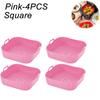 Reusable Airfryer Pan Liner Accessories Silicone Air Fryers Oven Baking Tray Pizza Chicken Airfryer Non-stick Silicone Mould