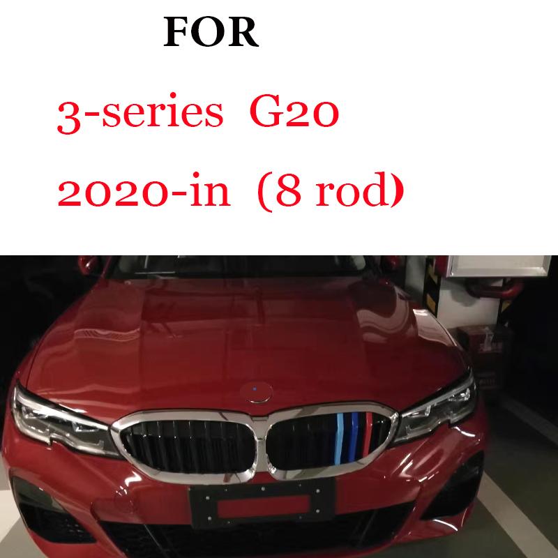 3Pcs Front Grille Trim Strips For BMW Series 1 2 3 4 5 6 7 8 X1 X2 X3 X4 X5 X6 X7 Z4 E46 E90 F30 E60 E81 F20 F45 F36 F10 F48 F25 FZ7