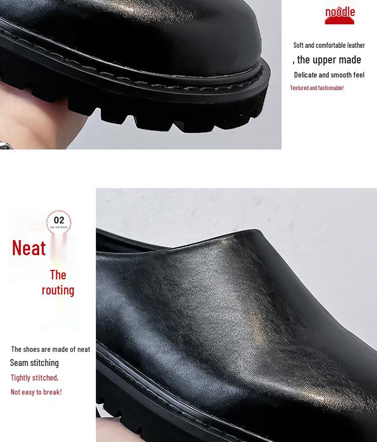 Летние ретро тапочки в британском стиле для повседневной носки - 18887-A