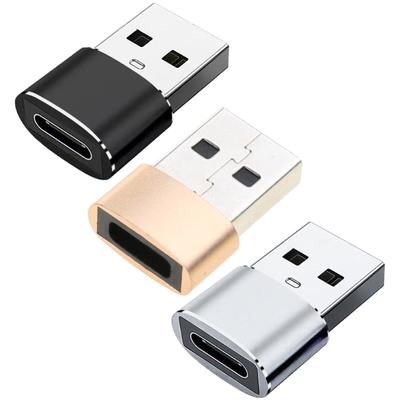 Металлический USB Type C Female to USB2.0 Male Адаптеры 5 Гбит/с Преобразователи данных Адаптеры зарядного устройства для телефонов ноутбуков