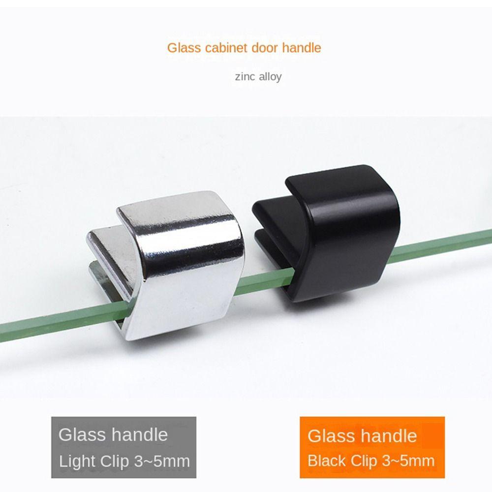 Mirror Hinger Fixed Clip Furniture Hardware Glass Door Handle Glass Clip Glass Clamp Cabinet Handle