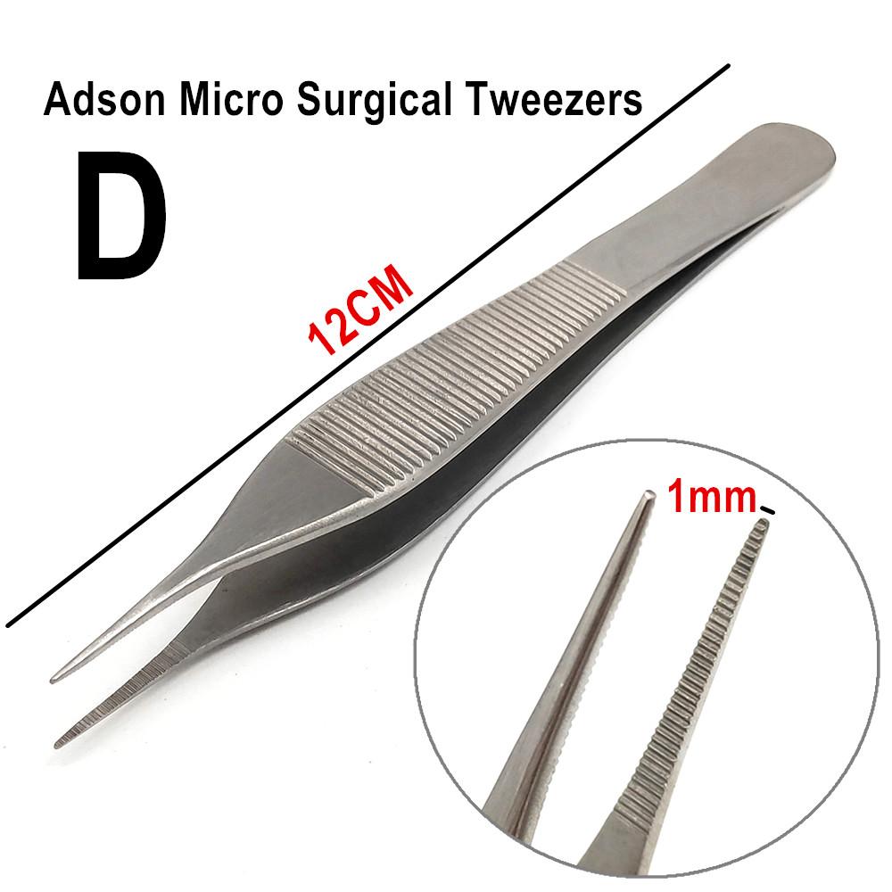 Стоматологический пинцет для хирургических тканей, пинцет Дебаки, стоматологический пинцет с якорем Adson, хирургические инструменты для имплантатов из нержавеющей стали