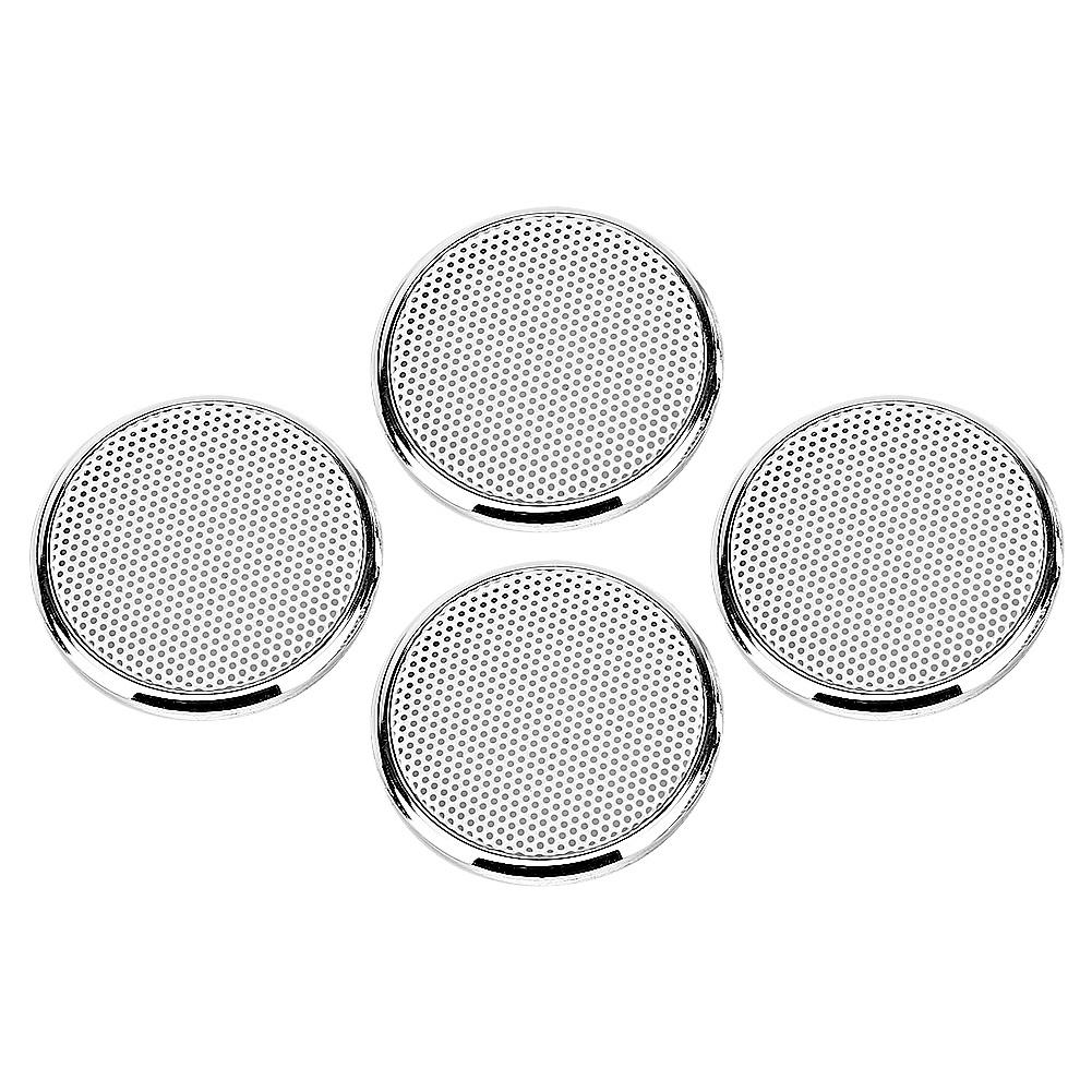 4шт 1-дюймовая защитная решетка для аудиодинамика, декоративная белая сетчатая решетка для аудиодинамика