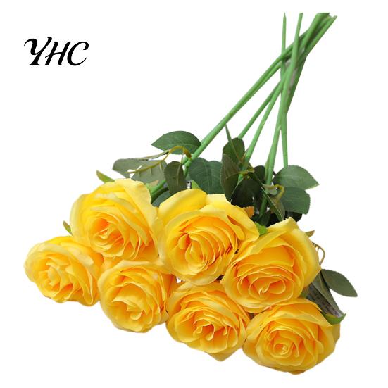 Artificial Rose Stems 12Pcs Flowers Realistic Looking Vibrant High-quality Fake Roses Color Non-Fading Faux Bouquet Wedding Decorations Bulk