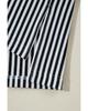 Azura Exchange Black White Striped Patchwork 3/4 Sleeve Oversize Top