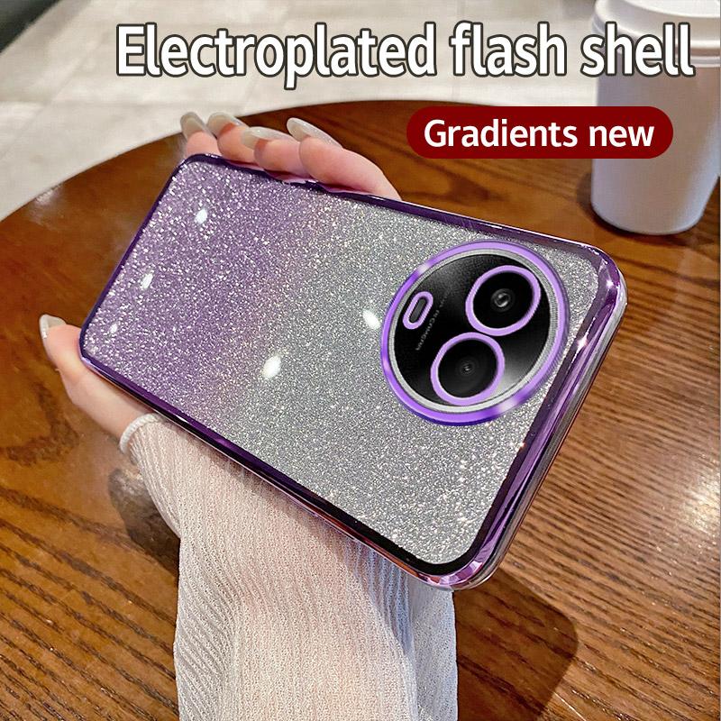 Для OPPO Realme Narzo 60x чехол Realme C67 5G чехол для телефона блестящий блестящий силиконовый объектив камеры мягкая задняя крышка