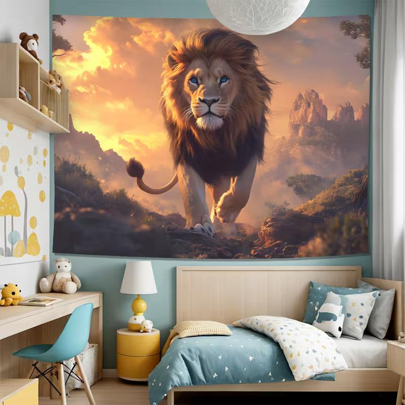 2D Фон для Фотосъемки Саванна Король Лев Баннер