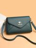 Women'S Fashion Splicing Women'S Shoulder Crossbody Soft Leather Middle-Aged And Elderly Mother'S Small Bag