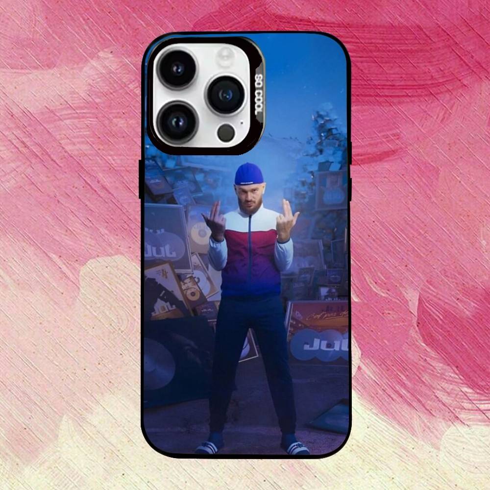 Чехол для телефона Rapper J-JuL C'est P-Pas D-Des Lol Для iPhone 17,16,15,14,13,12,11 Plus,Pro,Цветной Серебристый Чехол для телефона Funda Cover