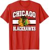 Официально лицензированная футболка Chicago Blackhawks с красной полосой